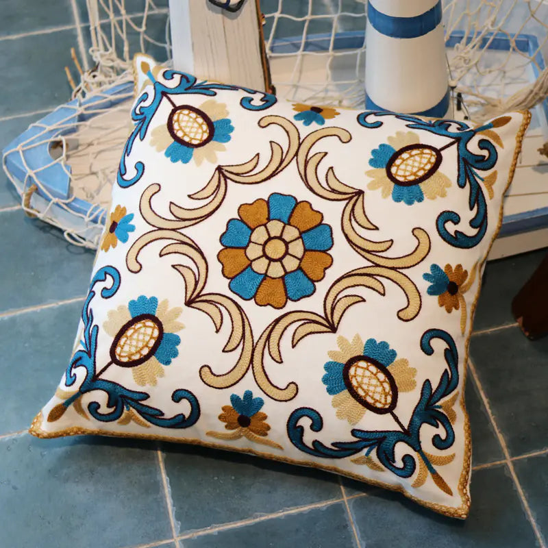 American Cotton Decorative Pillow Cover for Sofa Kia Day Design