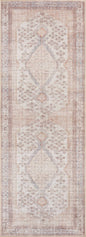 Analu Peach Washable Area Rug - - Rugs