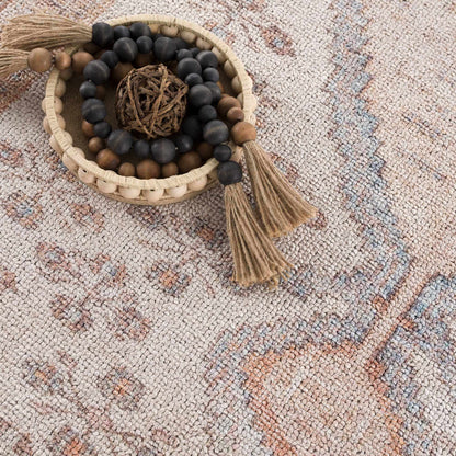 Analu Peach Washable Area Rug - - Rugs