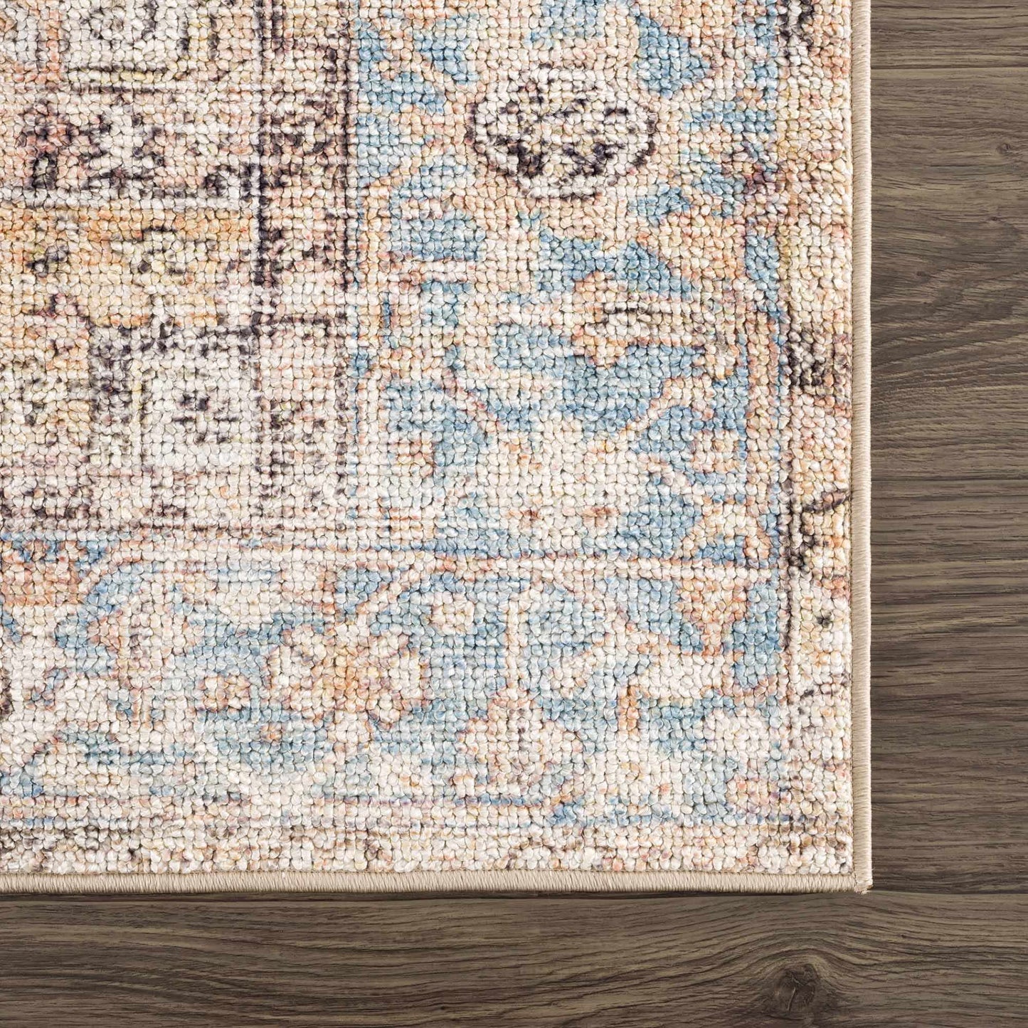 Beck Peach Washable Area Rug - - Rugs