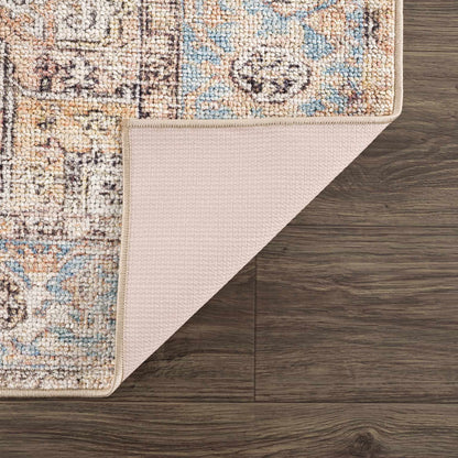 Beck Peach Washable Area Rug - - Rugs