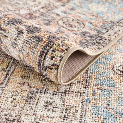 Beck Peach Washable Area Rug - - Rugs