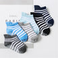 Anti-Slip Toddler Ankle Socks light grey dark grey black white dark blue light blue 0 to 6 Months