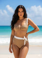 Retro Two Tone Bikini Pin Up Style - -