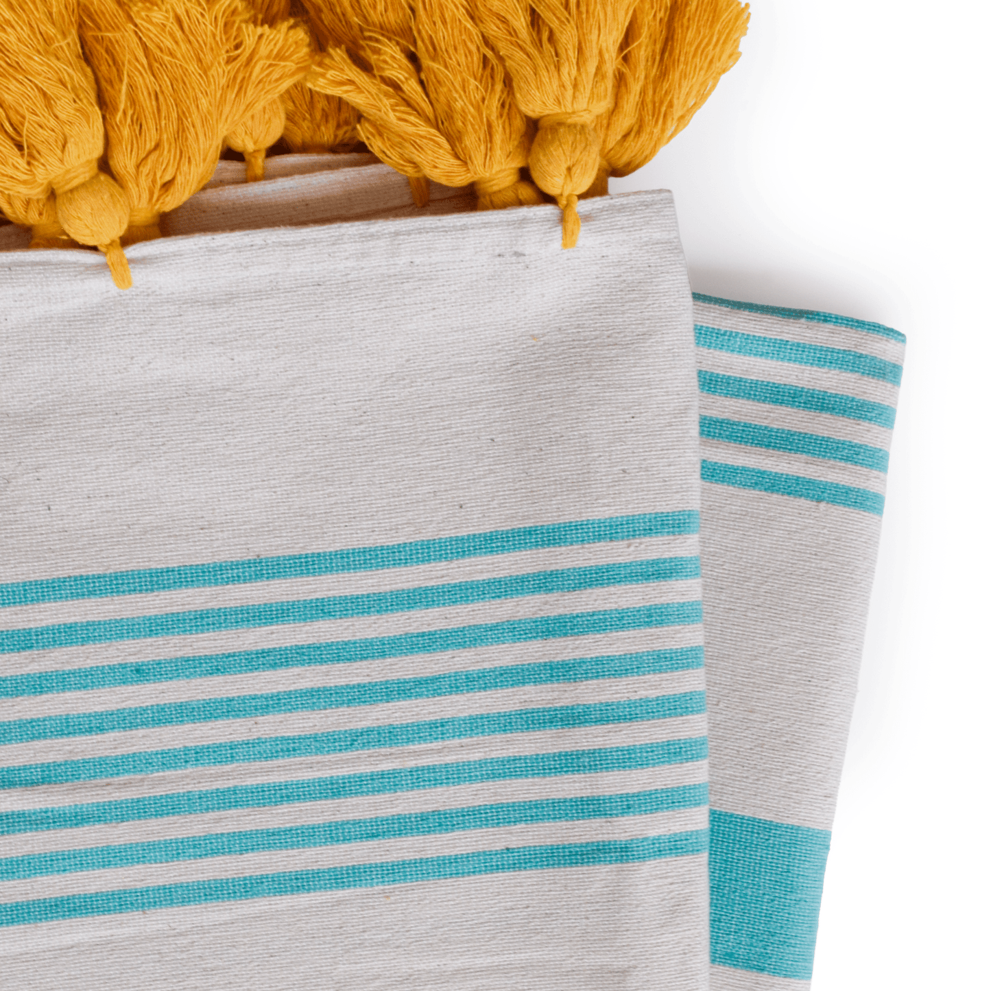 Assorted Loom Beach Towels - Yellow & Turquoise - Towel