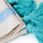Assorted Loom Beach Towels - Dark Blue & Turquoise - Towel