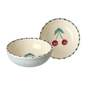 Ceramic Bowl with Hand Painted Cherry - 11.8 oz - - Bowls
