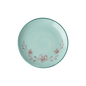 Ceramic Cake Plate with Hand Painted Flower Vine - - Bowls