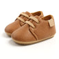 Multicolor Retro Leather Shoes Baby Dark Brown 13-18 Months