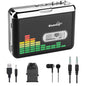 BlumWay USB Cassette to MP3 Converter Portable Walkman Cassette Tape Player to MP3 Digital Converter Audio Music Player Cassette Recorder with Earphone No Need Computer - Kia Day Design