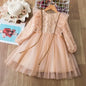 Spring Sequin Girls Dress light peach 4T (110)