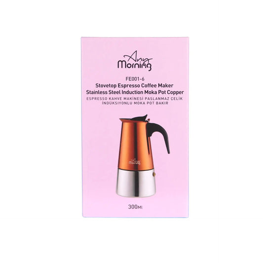 Stainless Steel Induction Stovetop Espresso Coffee Pot - Kia Day Design