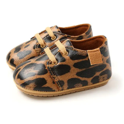 Multicolor Retro Leather Shoes Baby brown tan 0-6 Months