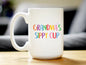 Grandma's Sippy Cup - Coffee Mug Gift for Grandmothers - Cute Birthday Cups - 15 oz - Coffee Mugs