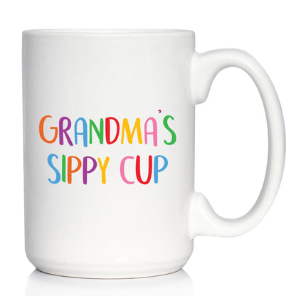 Grandma's Sippy Cup - Coffee Mug Gift for Grandmothers - Cute Birthday Cups - - Coffee Mugs