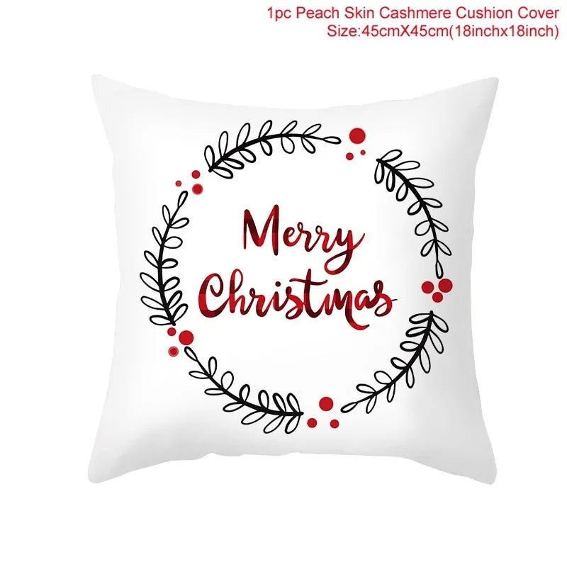 Cartoon Christmas Pillow Cover Kia Day Design
