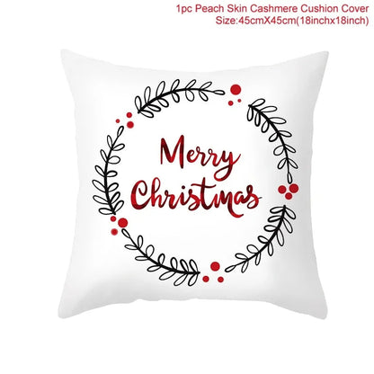 Cartoon Christmas Pillow Cover Kia Day Design
