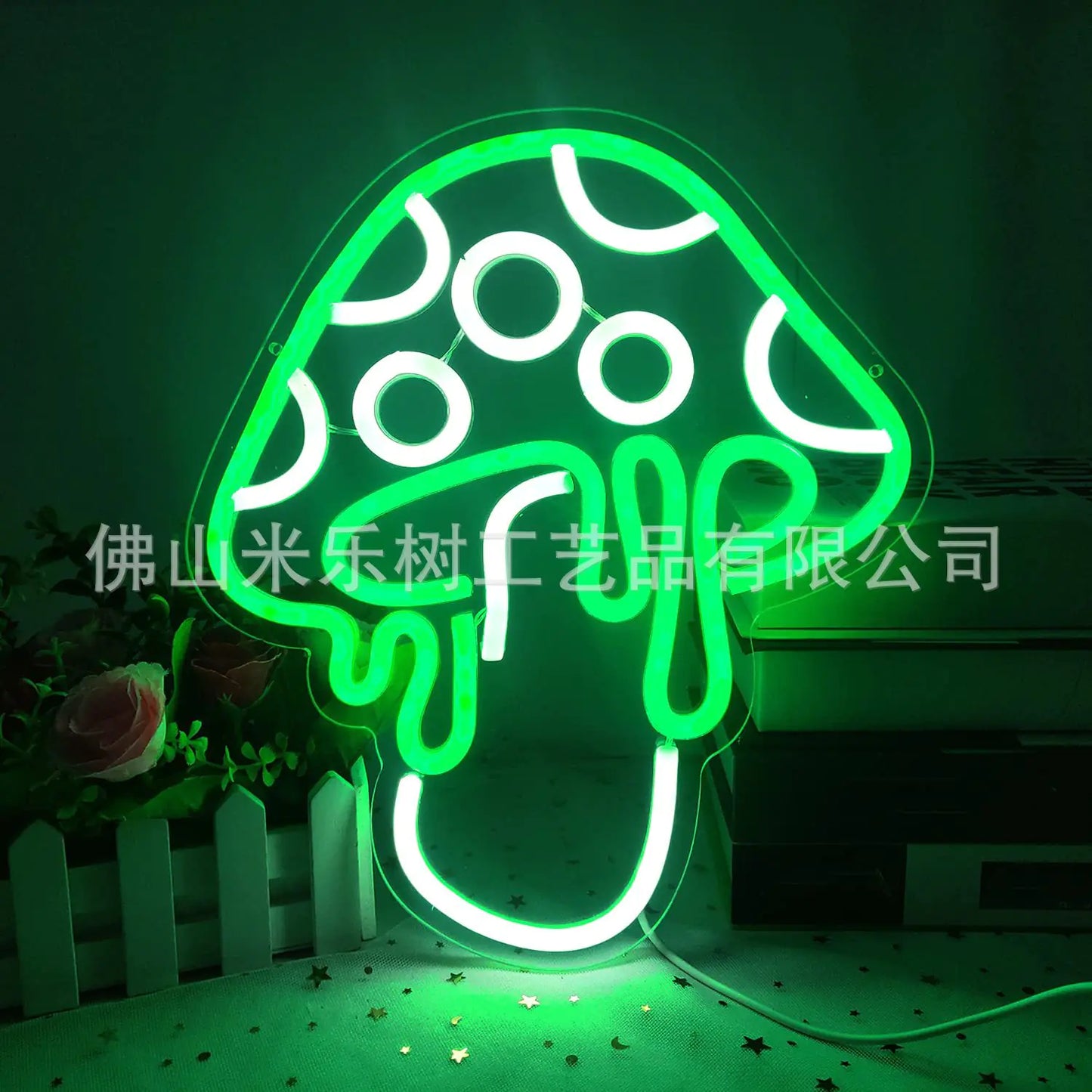 Neon Mushroom LED Sign