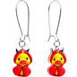 Hot Litle Devil Duck Dangle Earrings by Onyx O - - EARRINGS Dangle