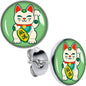 Waving Cat Stud Earrings by Onyx O - - EARRINGS Stud