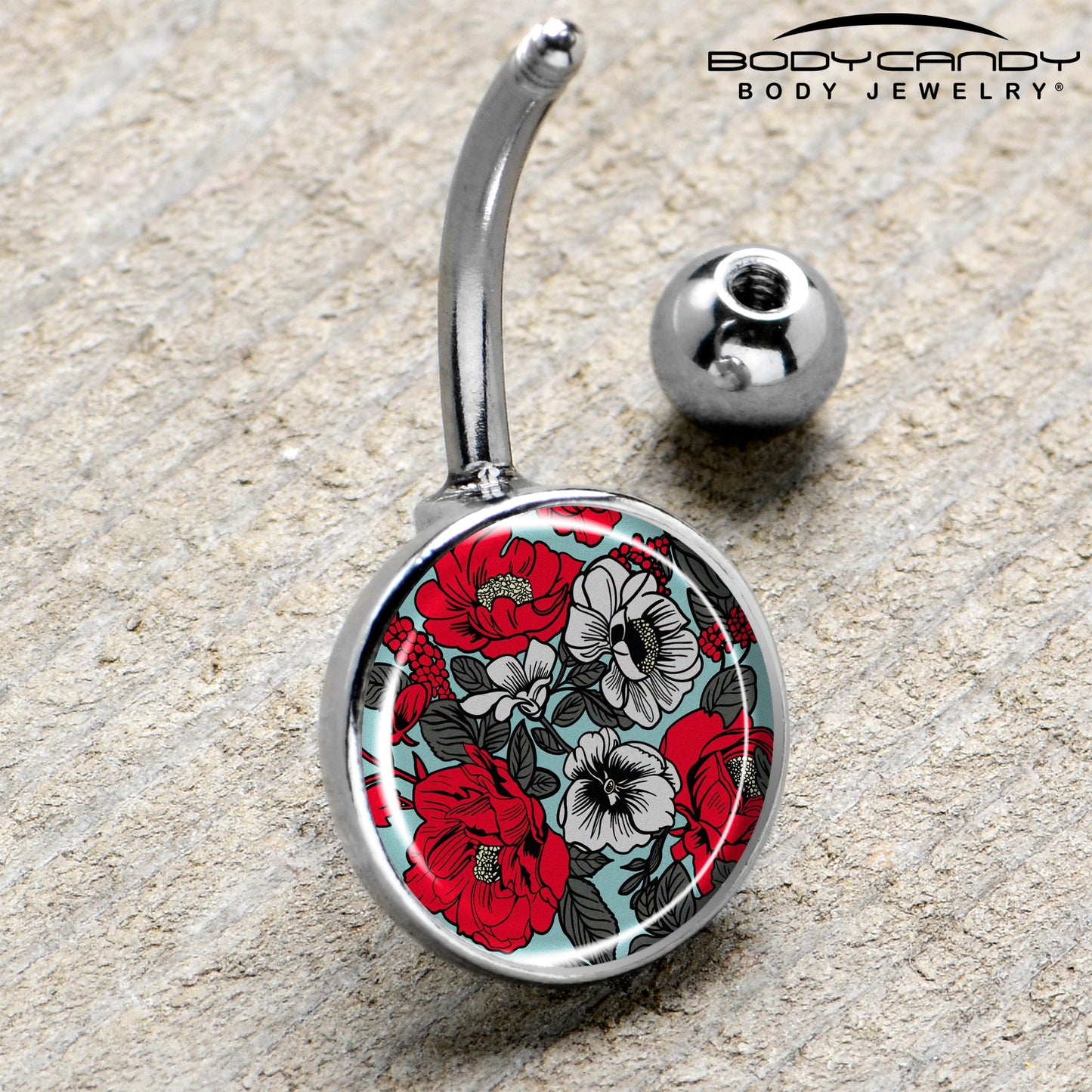 Blossom Creation Vibrant Bloom of Flowers Belly Ring by Onyx O - - BELLY RING