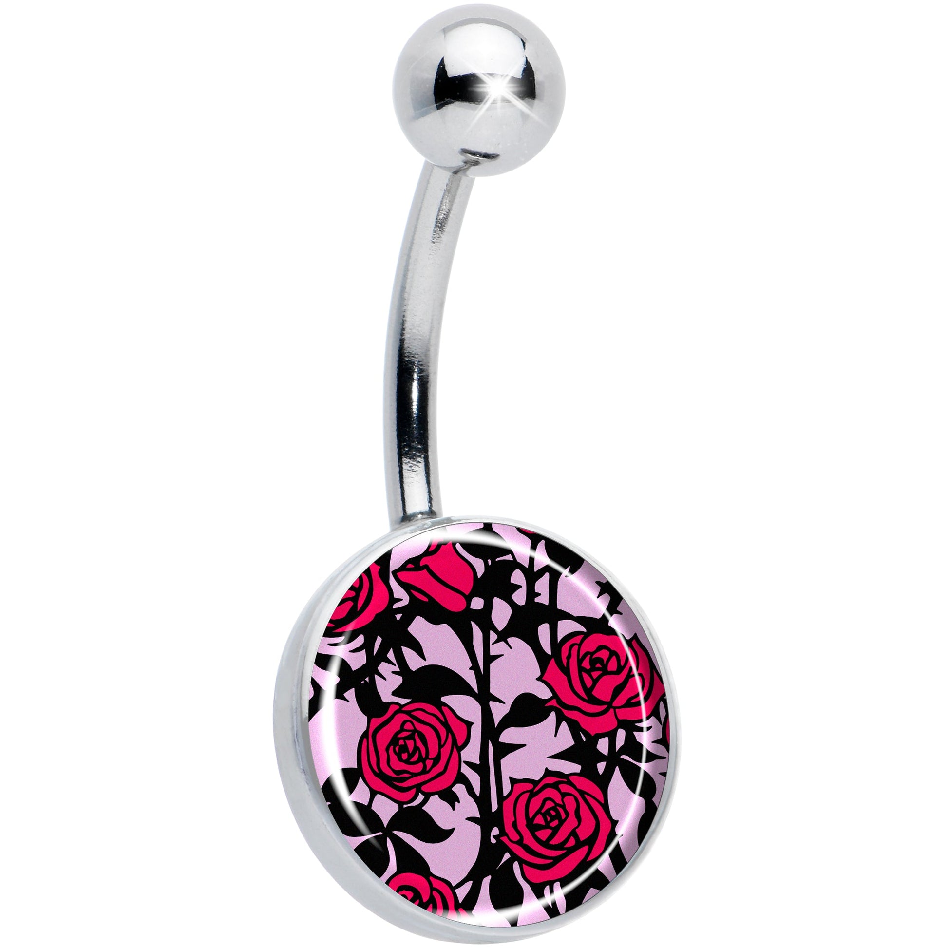 Blossom Creation Floral Love of Roses Belly Ring by Onyx O - - BELLY RING