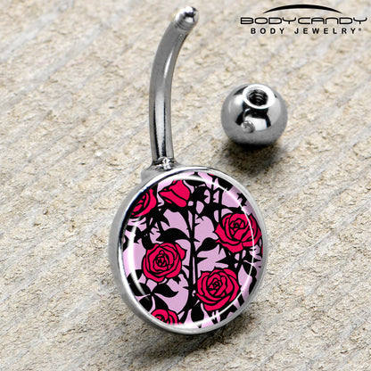 Blossom Creation Floral Love of Roses Belly Ring by Onyx O - - BELLY RING