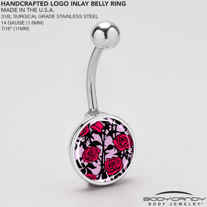 Blossom Creation Floral Love of Roses Belly Ring by Onyx O - - BELLY RING