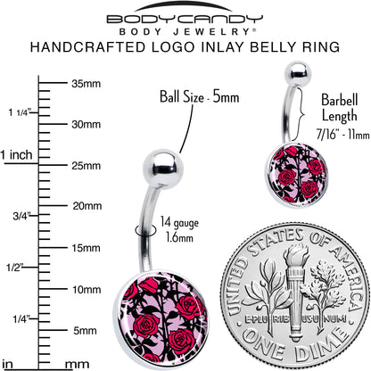 Blossom Creation Floral Love of Roses Belly Ring by Onyx O - - BELLY RING