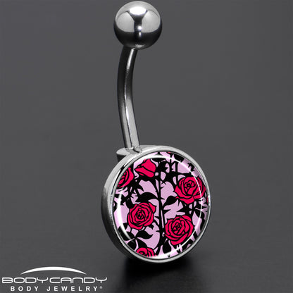 Blossom Creation Floral Love of Roses Belly Ring by Onyx O - - BELLY RING