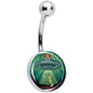Reverse Alien UFO AbductionBelly Ring by Onyx O - - BELLY RING