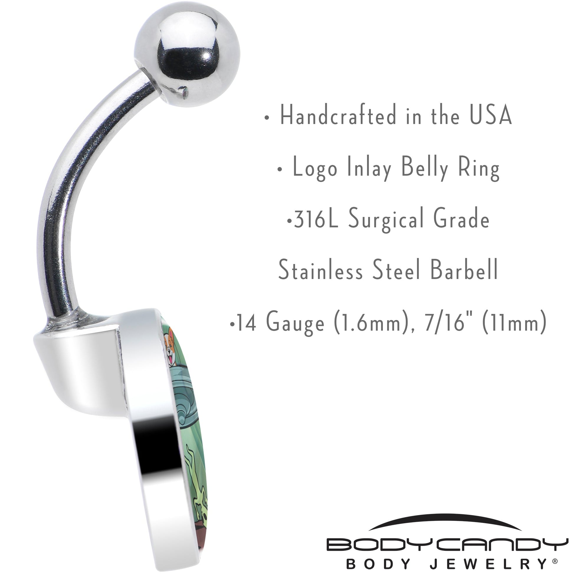 Reverse Alien UFO AbductionBelly Ring by Onyx O - - BELLY RING