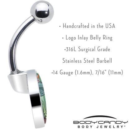 Reverse Alien UFO AbductionBelly Ring by Onyx O - - BELLY RING