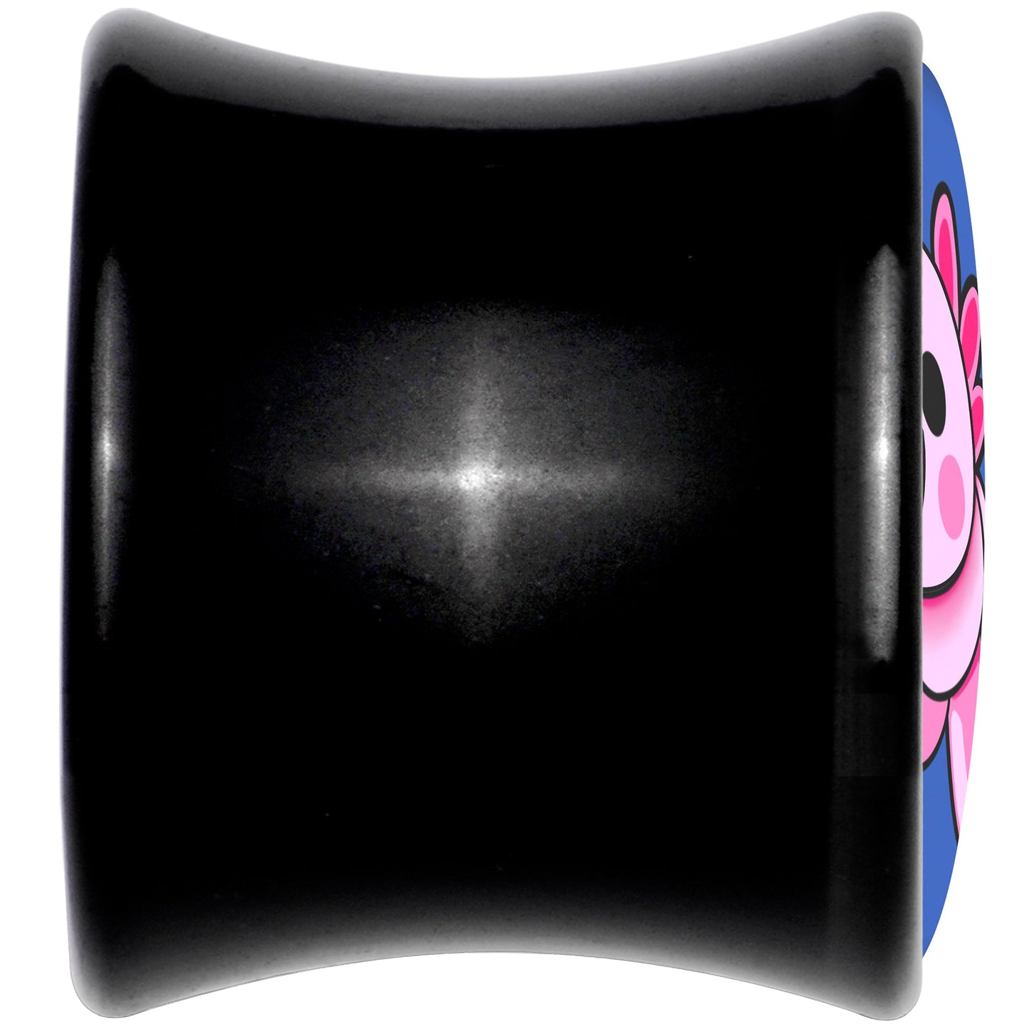Adorable Axolotl Black Acrylic Saddle Plug Set by Onyx O - - PLUG Saddle