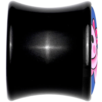 Adorable Axolotl Black Acrylic Saddle Plug Set by Onyx O - - PLUG Saddle