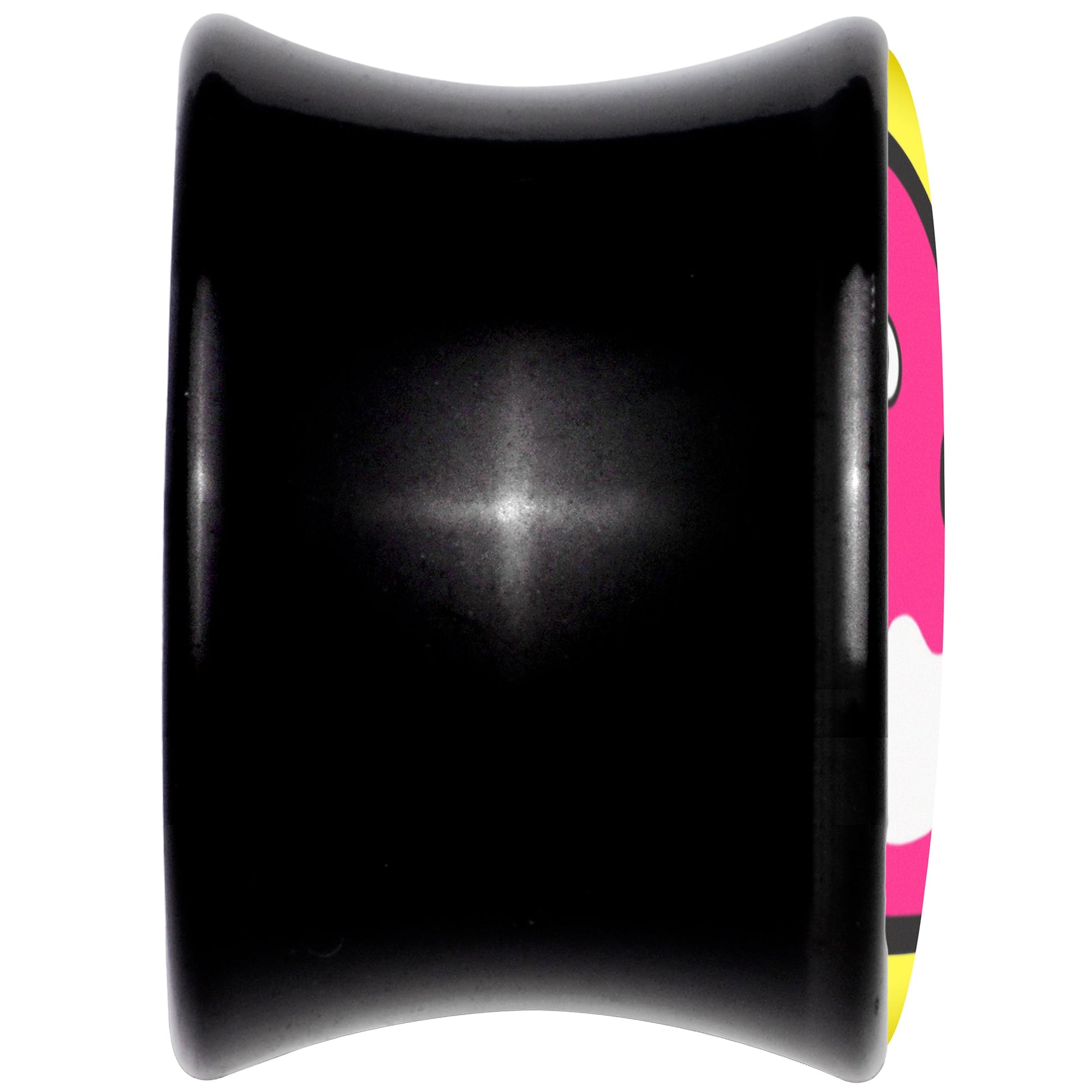 Black Acrylic Pink Ducky Double Flare Plug Set by Onyx O - - PLUG Double Flare