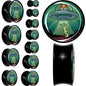 0G Reverse Alien UFO Abduction Black Acrylic Saddle Plug Set by Onyx O - - PLUG Saddle