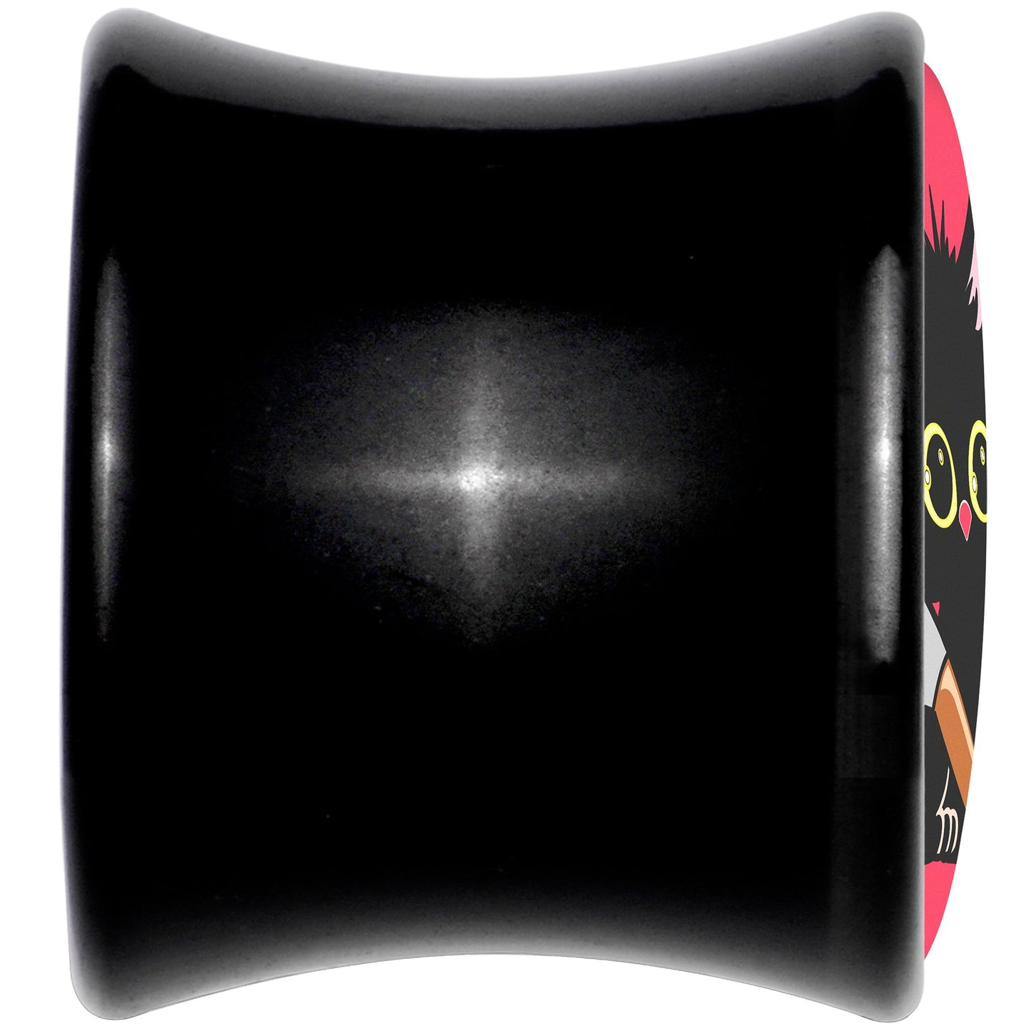 Stabby Cat Black Acrylic Saddle Plug Set by Onyx O - - PLUG Saddle