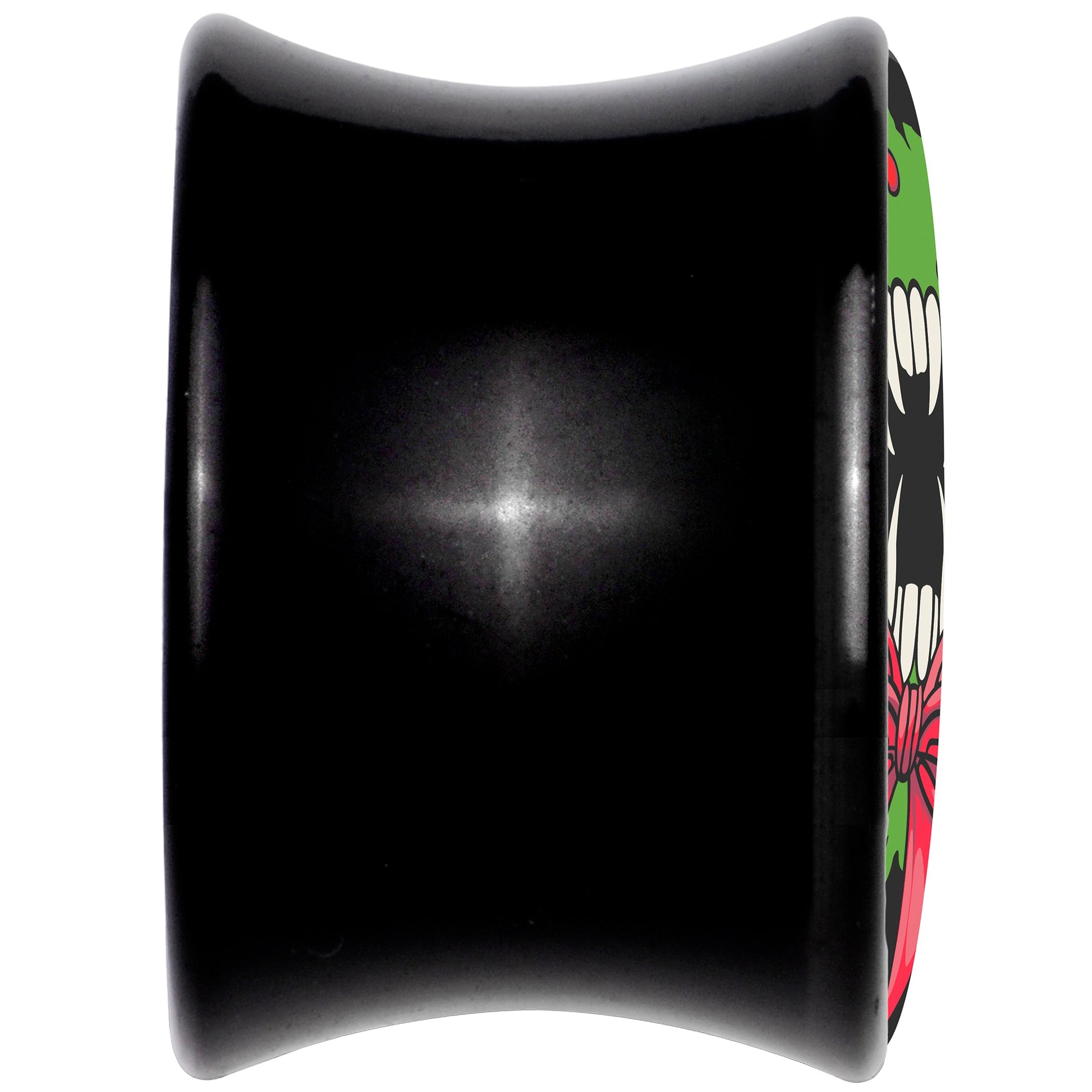 Holiday Vampire Wreath Black Acrylic Saddle Plug Set by Onyx O - - PLUG Saddle