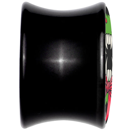 Holiday Vampire Wreath Black Acrylic Saddle Plug Set by Onyx O - - PLUG Saddle