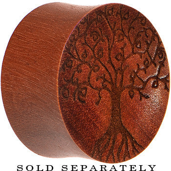 Organic Sawo Wood Tree of Life Saddle Plug - - PLUG