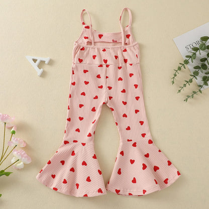 Valentines Day Romper For Toddlers Pink