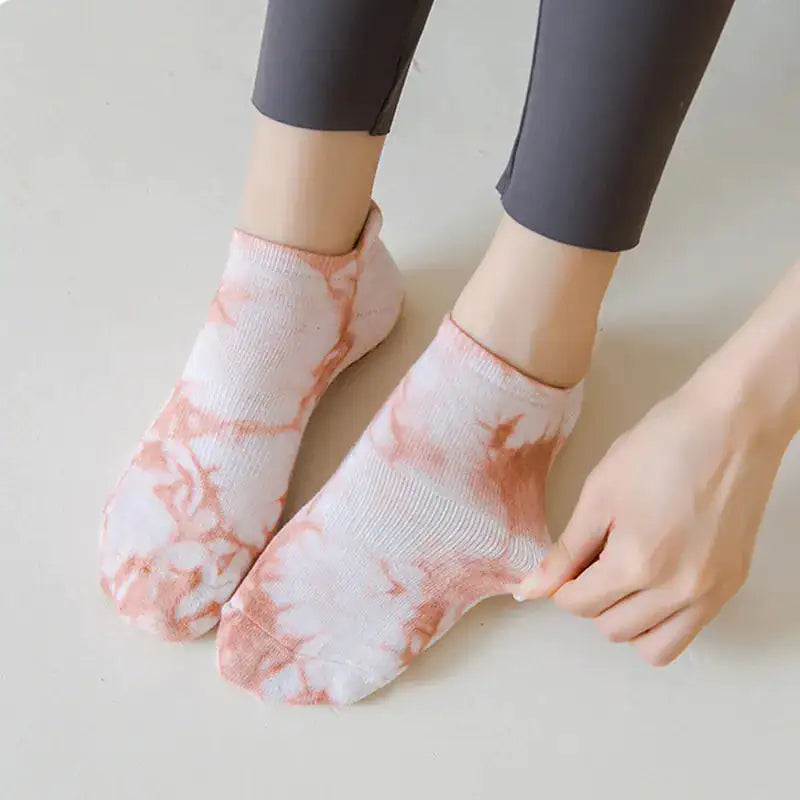 Breathable Tie-Dye Yoga Socks