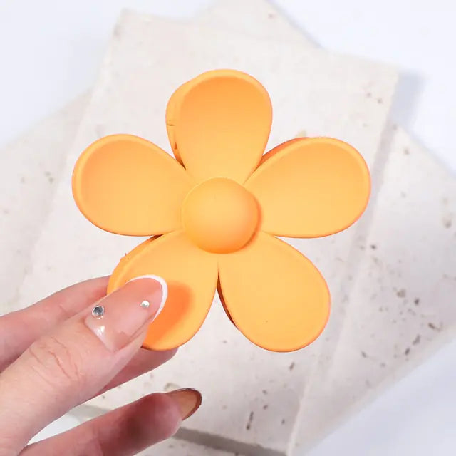 Flower Shape Hair Claw Clip