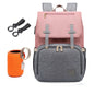 Baby Diaper Bag with USB Port Pink