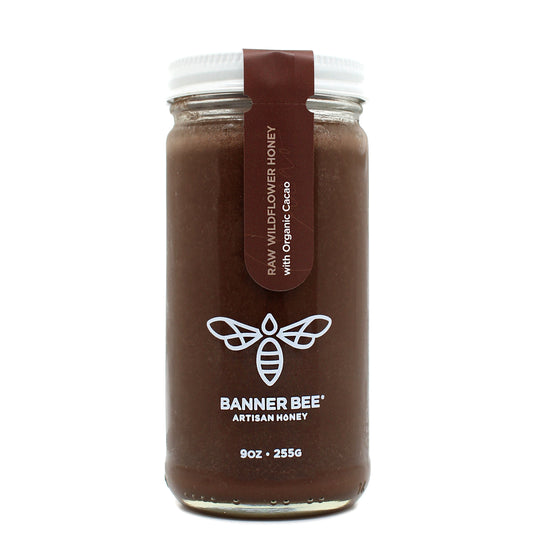 Cacao Enriched Raw Honey - Single jar - Infused/Enriched Honey