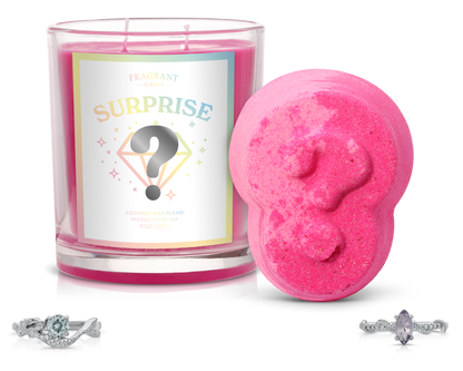 Surprise - Candle and Bath Bomb Set - - Bundle (Candle & Bath Bomb)