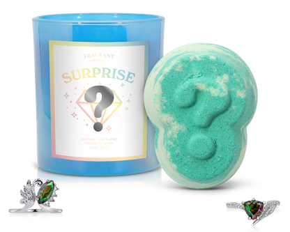 Surprise - Candle and Bath Bomb Set - Ring - Bundle (Candle & Bath Bomb)
