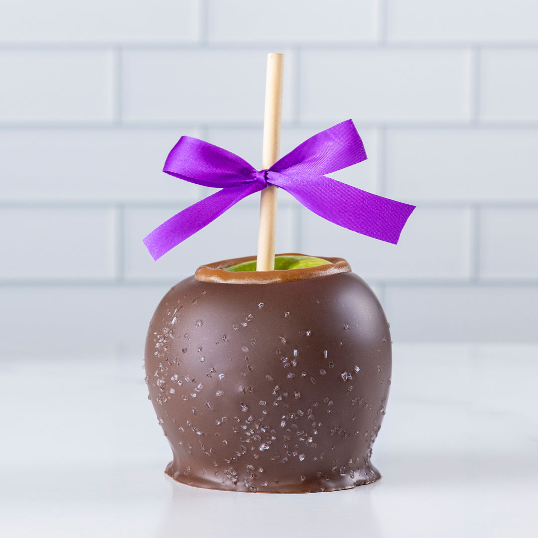 Chocolate Caramel Sea Salt – Gourmet Caramel Apple- My Favorite Sweet Shoppe Pittsburgh- {{Product type}}
