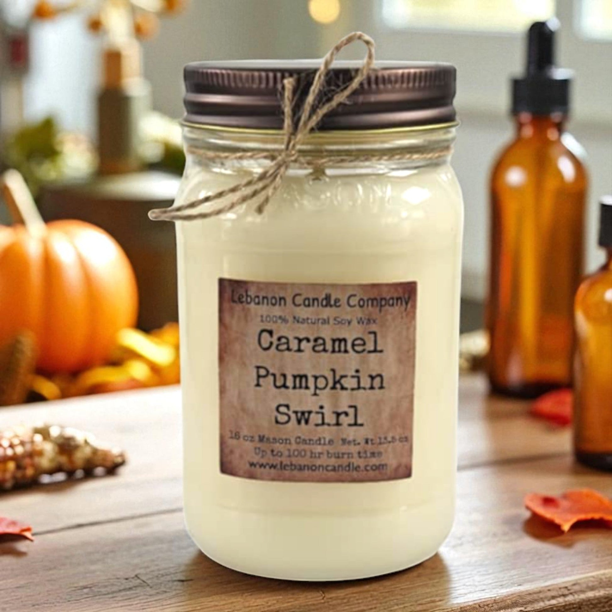 Caramel Pumpkin Swirl Candle - - Candles & Melts
